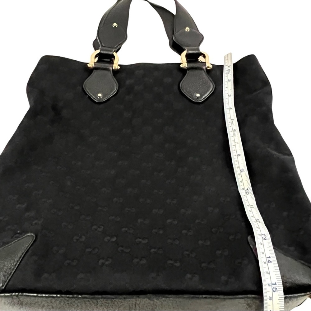 GUCCI oversized signature monogram canvas hobo tote bag - Picture 13 of 16